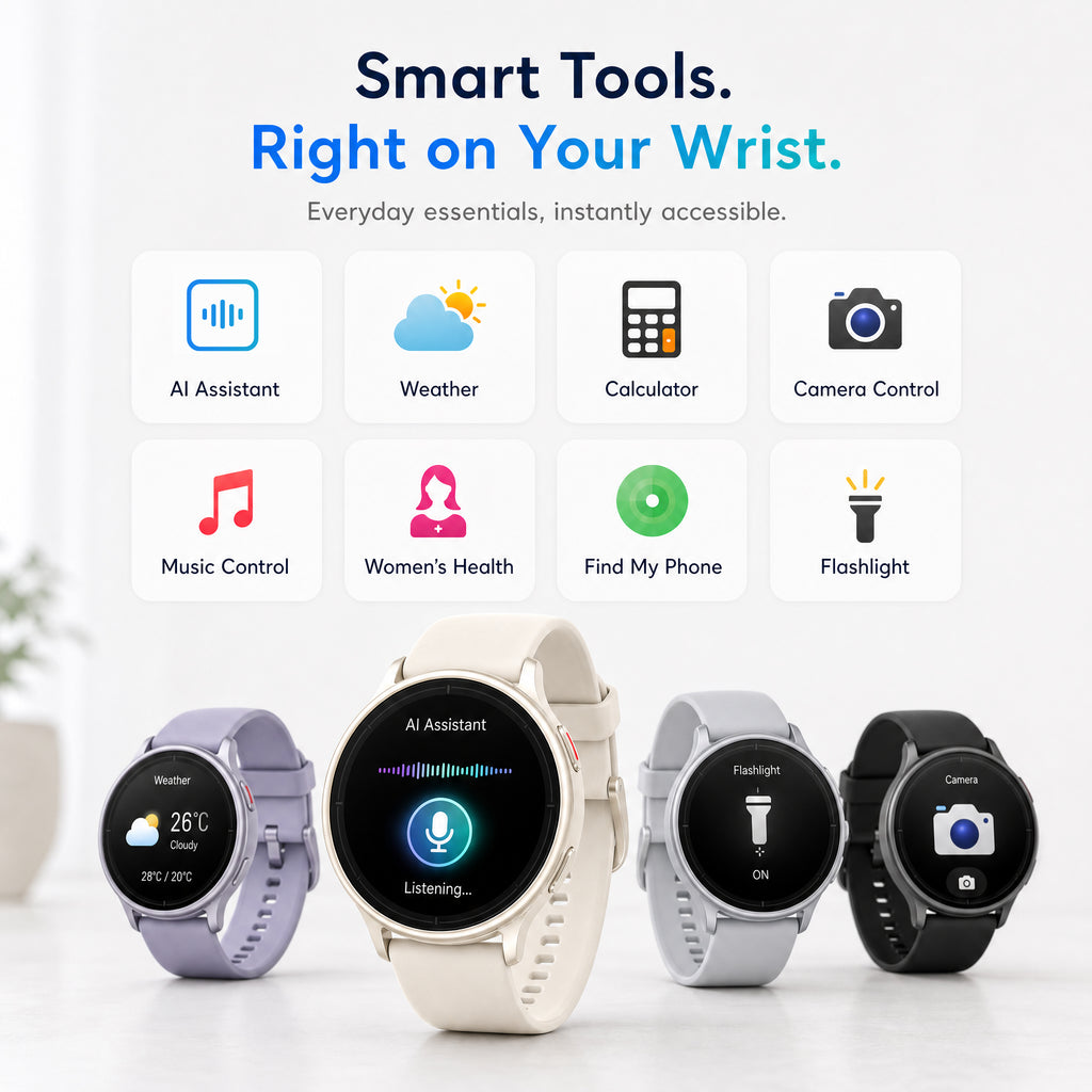 BlazeChip Smart Watch for Women (Answer/Make Call), 1.65" HD Fitness Tracker with Heart Rate/SpO2/Sleep Monitor, Pedometer, 110+ Sports Modes, 3ATM Waterproof, 7-Day Battery, for iOS Android