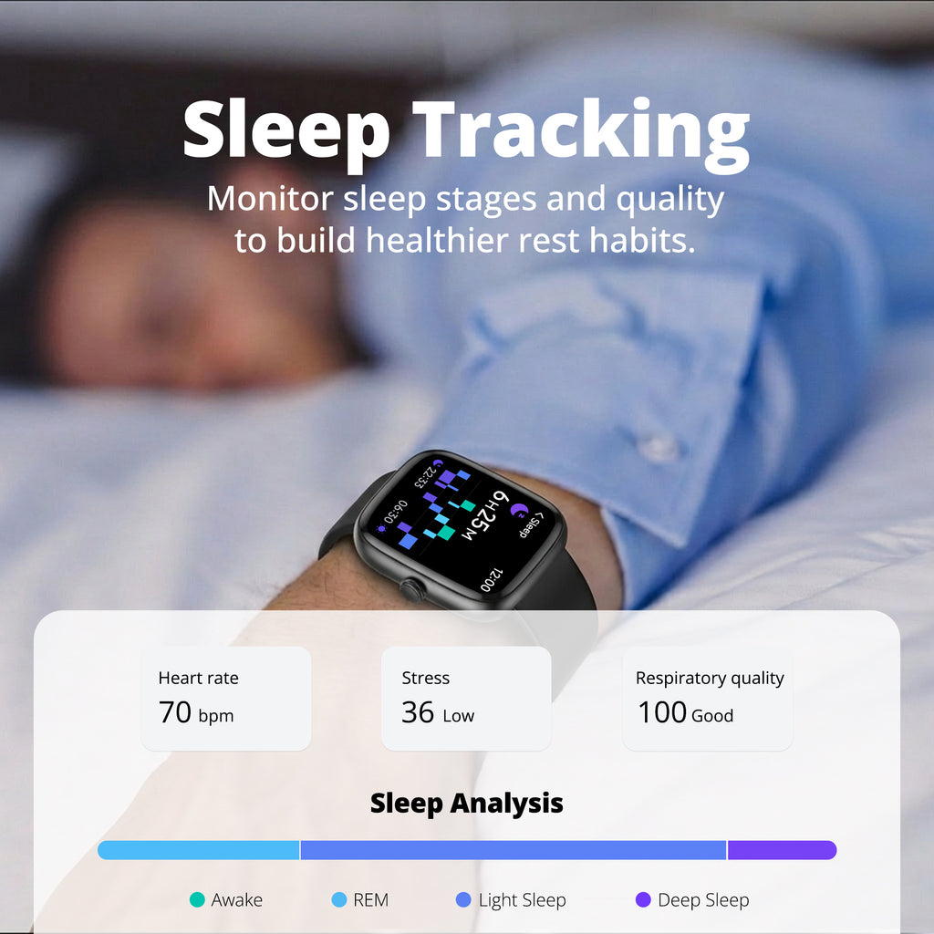 BlazeChip Smart Watch for Men Women, 1.83" HD Touchscreen Fitness Tracker, Bluetooth Calling, 110+ Sports Modes, Heart Rate SpO2 Sleep Monitor, DIY Dial, IP67 Waterproof, Compatible with Android & iOS