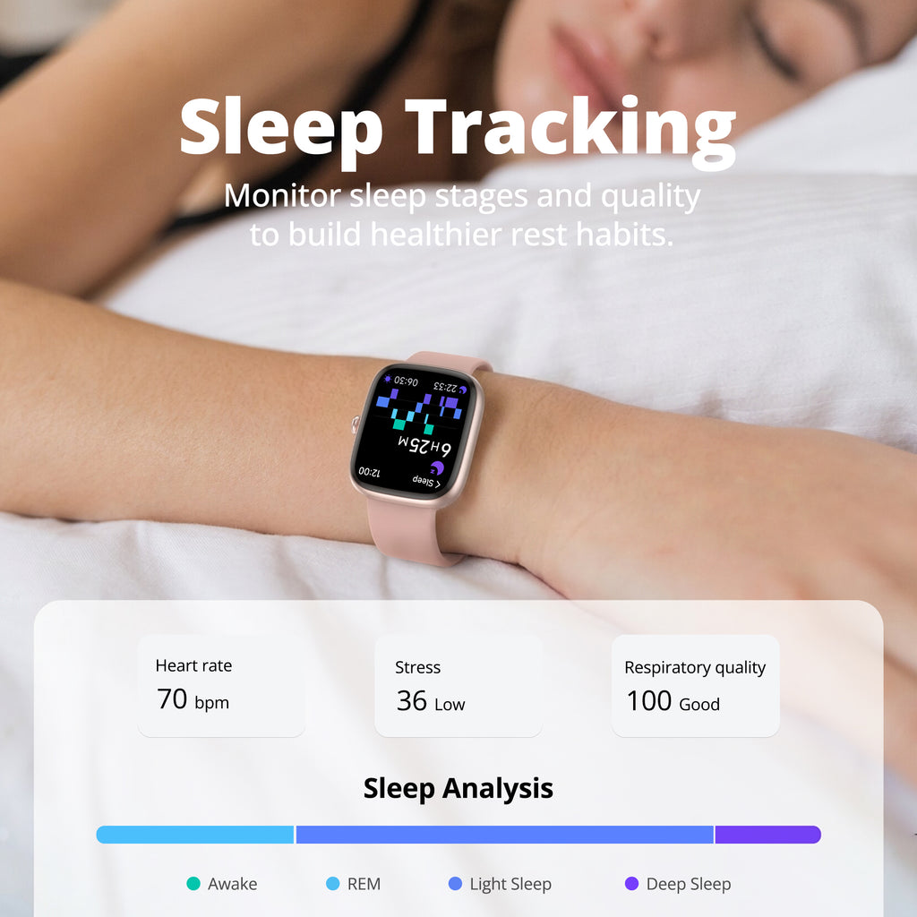 BlazeChip Smart Watch for Women, 1.83" HD Touchscreen Fitness Tracker, Bluetooth Calling, 110+ Sports Modes, Heart Rate SpO2 Sleep Monitor, DIY Dial, IP67 Waterproof, Compatible with Android & iOS