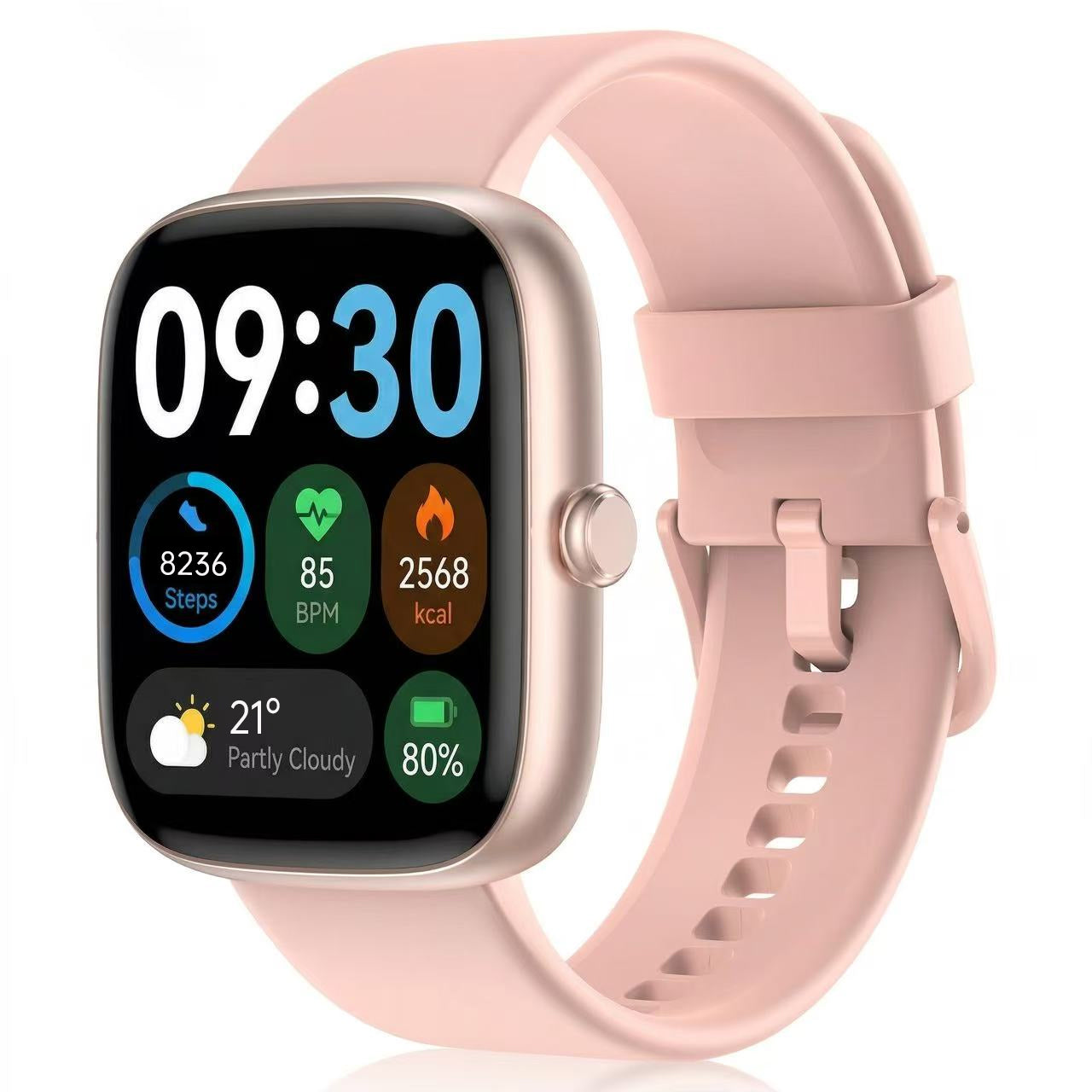 BlazeChip Smart Watch for Women, 1.83" HD Touchscreen Fitness Tracker, Bluetooth Calling, 110+ Sports Modes, Heart Rate SpO2 Sleep Monitor, DIY Dial, IP67 Waterproof, Compatible with Android & iOS