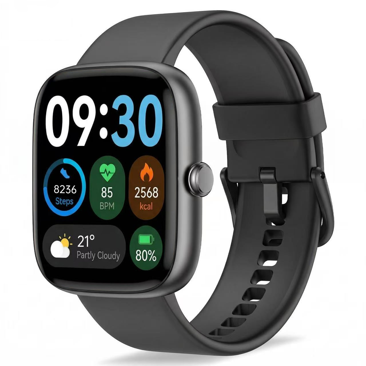 BlazeChip Smart Watch for Men Women, 1.83" HD Touchscreen Fitness Tracker, Bluetooth Calling, 110+ Sports Modes, Heart Rate SpO2 Sleep Monitor, DIY Dial, IP67 Waterproof, Compatible with Android & iOS