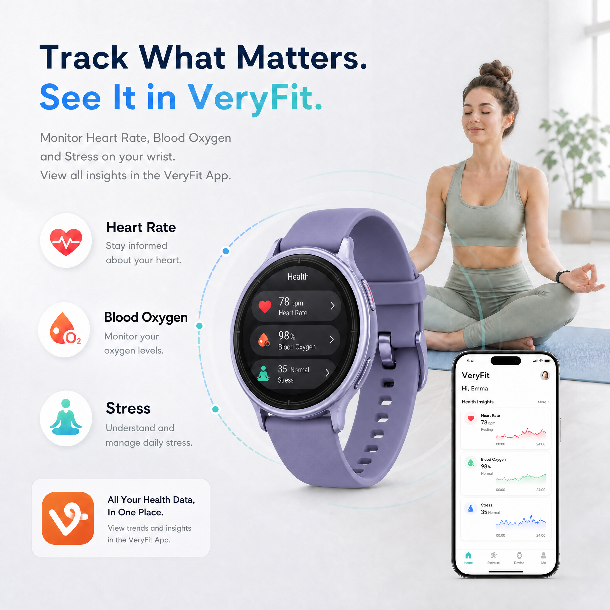 BlazeChip Smart Watch for Women (Answer/Make Call), 1.65" HD Fitness Tracker with Heart Rate/SpO2/Sleep Monitor, Pedometer, 110+ Sports Modes, 3ATM Waterproof, 7-Day Battery, for iOS Android