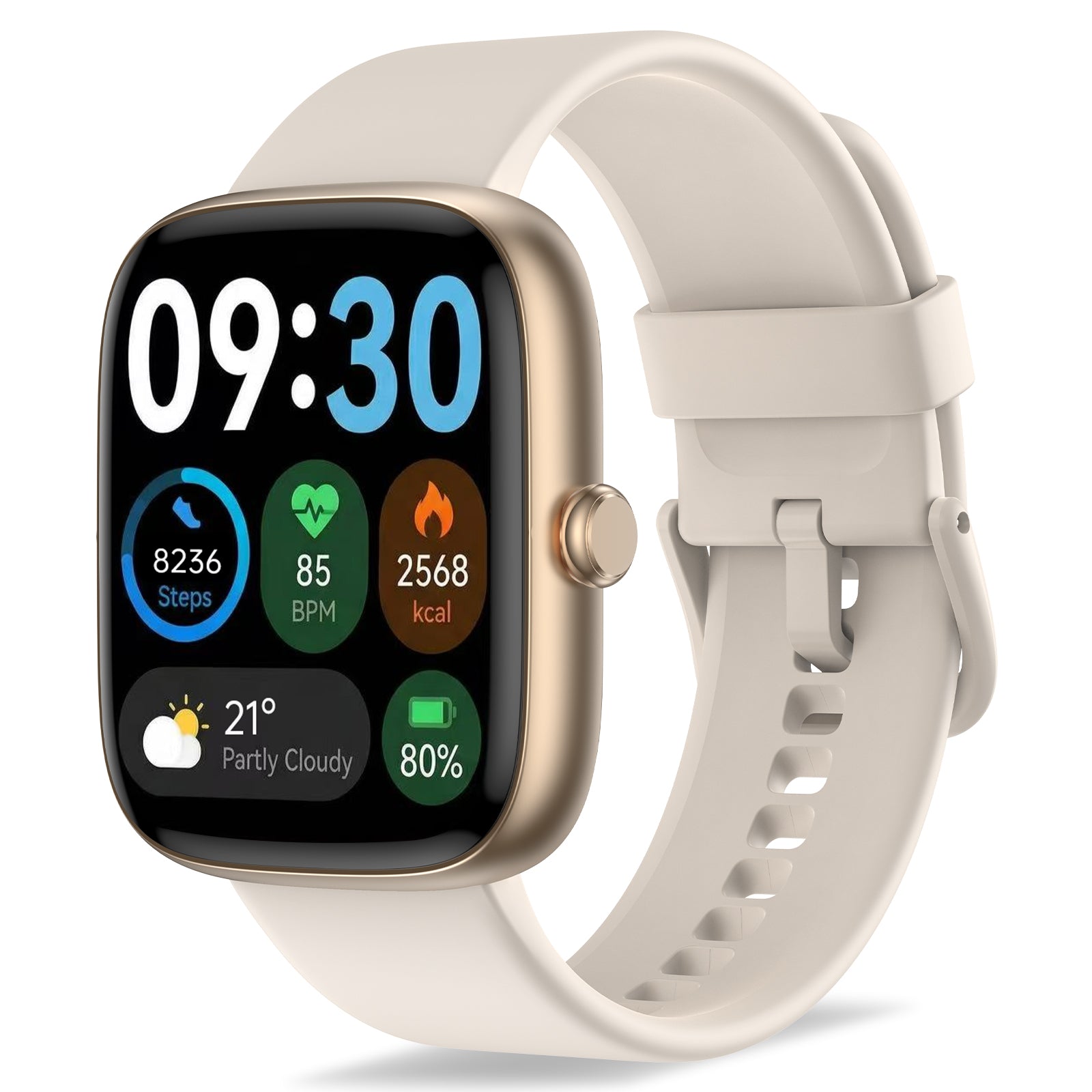 Smart Watch for Women, 1.83" HD Touchscreen Fitness Tracker, Bluetooth Calling, 110+ Sports Modes, Heart Rate SpO2 Sleep Monitor, DIY Dial, IP67 Waterproof, Compatible with Android & iOS